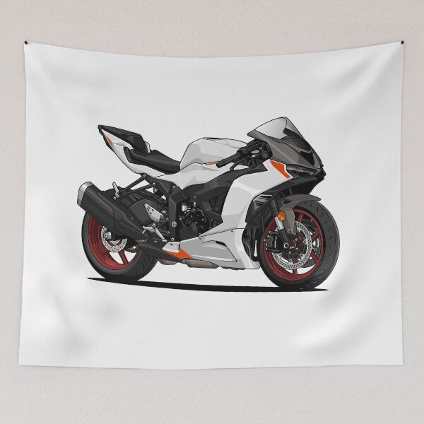 Item preview, 2024  Kawasaki Ninja ZX6R White Version designed and sold by vektoranda.