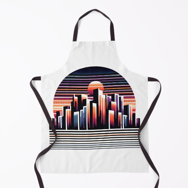 Item preview, Sunset Metropolis - Abstract Cityscape designed and sold by Bottron9000.