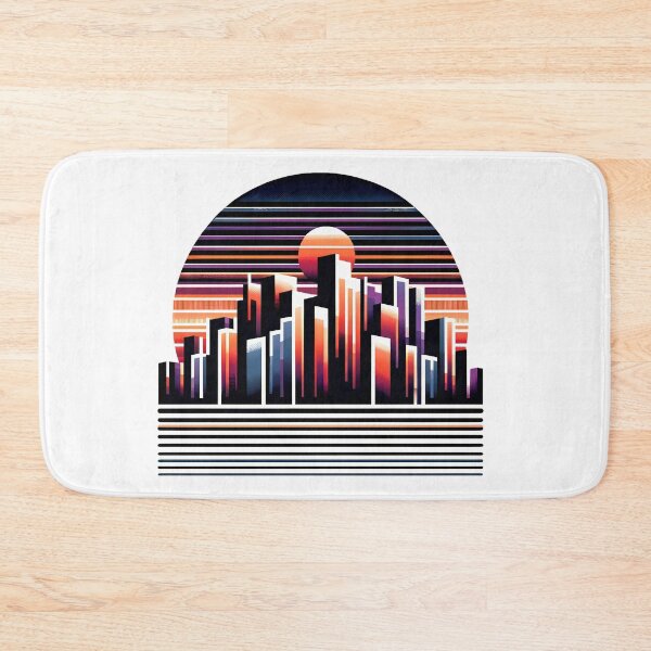 Item preview, Sunset Metropolis - Abstract Cityscape designed and sold by Bottron9000.