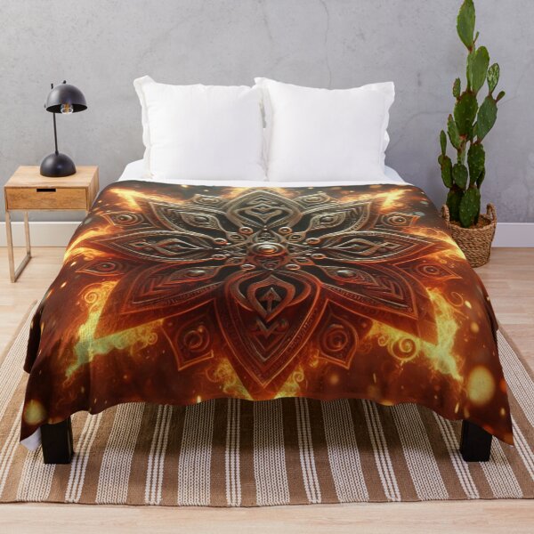 Item preview, Fantasy Viking Fire Elemental Emblem (silvergoldvisionary) designed and sold by SGVisionary.