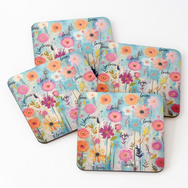 Item preview, Whimsical Blossom Abstract Art designed and sold by inkArtistryfine.
