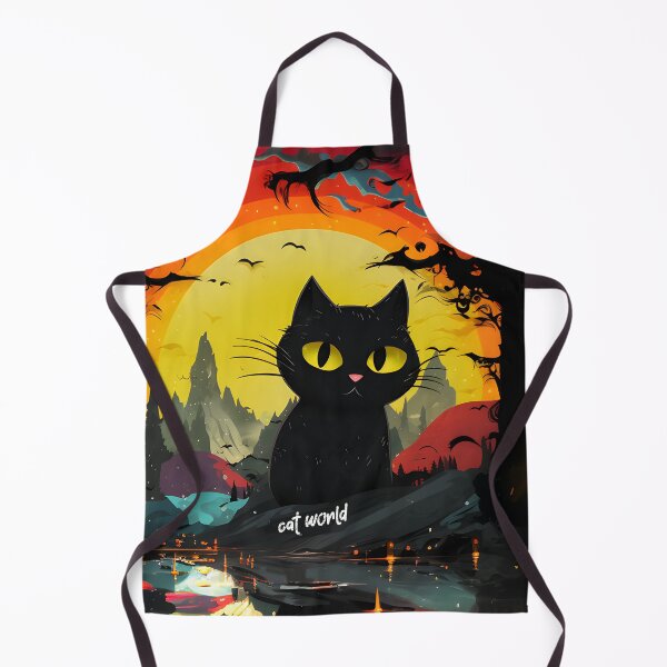 Item preview, Mystical Cat's World at Sunset designed and sold by inkArtistryfine.