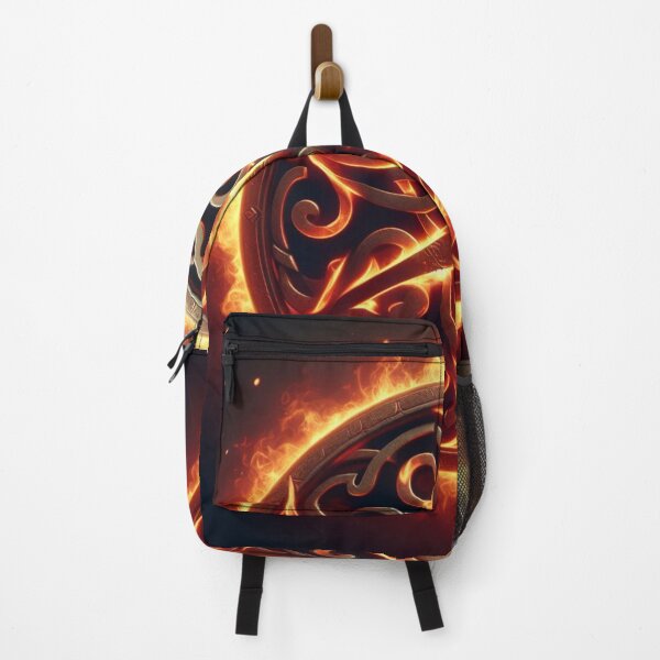 Item preview, Fantasy Viking Fire Elemental Emblem (silvergoldvisionary) designed and sold by SGVisionary.