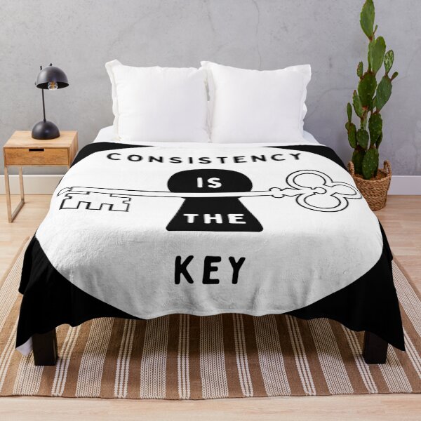 Item preview, Consistency is the key - motivational designed and sold by MO DESIGNS.