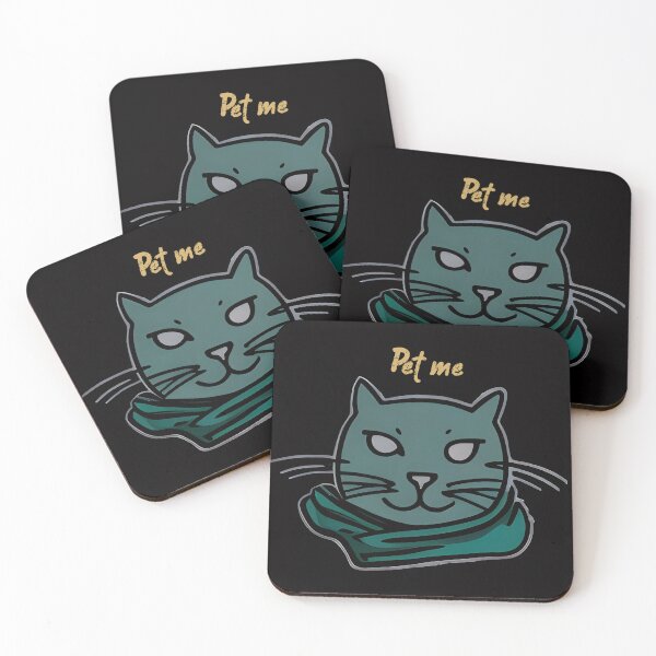 Item preview, Teal Scarf Cat Graphic Art designed and sold by inkArtistryfine.