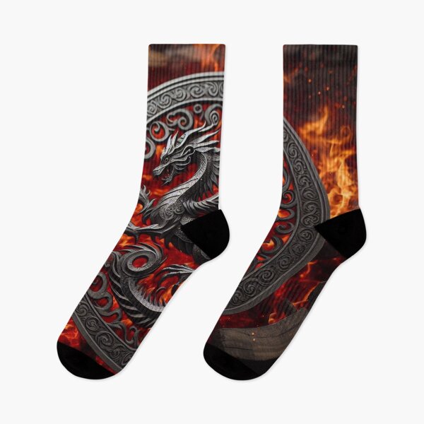 Item preview, Fantasy Viking Fire Elemental Emblem (silvergoldvisionary) designed and sold by SGVisionary.