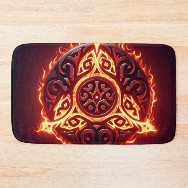 Item preview, Fantasy Viking Fire Elemental Emblem (silvergoldvisionary) designed and sold by SGVisionary.