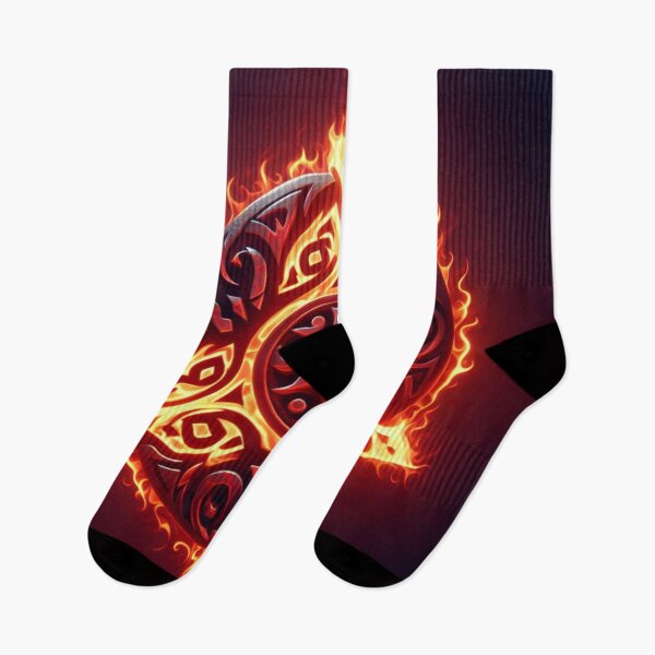 Item preview, Fantasy Viking Fire Elemental Emblem (silvergoldvisionary) designed and sold by SGVisionary.