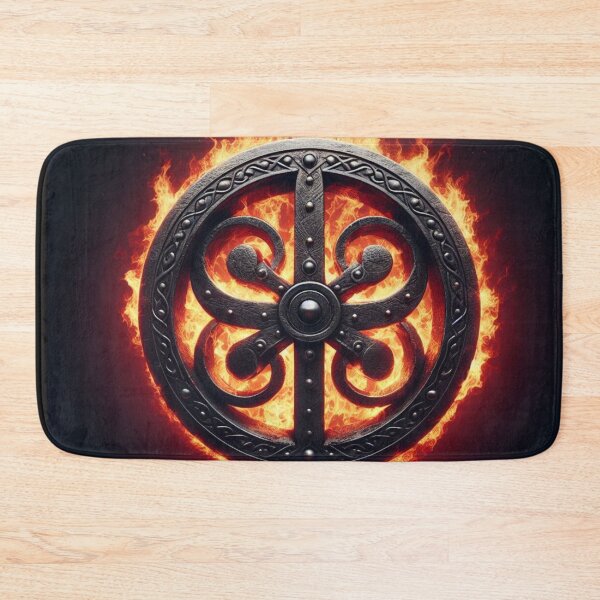 Item preview, Fantasy Viking Fire Elemental Emblem (silvergoldvisionary) designed and sold by SGVisionary.