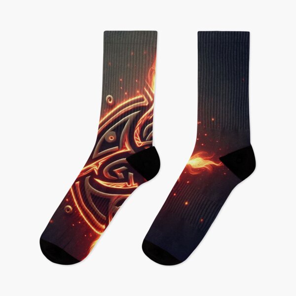 Item preview, Fantasy Viking Fire Elemental Emblem (silvergoldvisionary) designed and sold by SGVisionary.