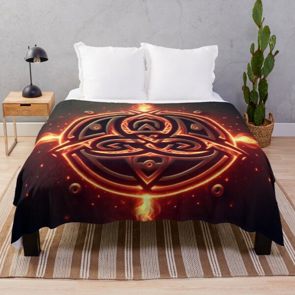 Item preview, Fantasy Viking Fire Elemental Emblem (silvergoldvisionary) designed and sold by SGVisionary.
