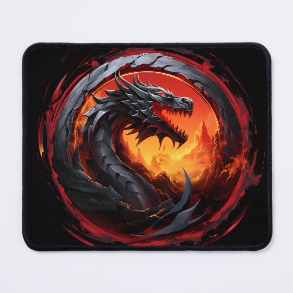 Item preview, Eclipse Inferno Dragon Artwork designed and sold by inkArtistryfine.