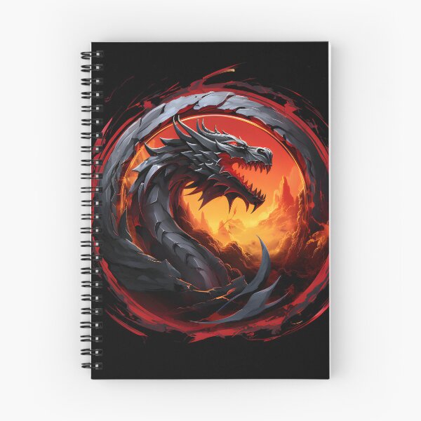 Item preview, Eclipse Inferno Dragon Artwork designed and sold by inkArtistryfine.
