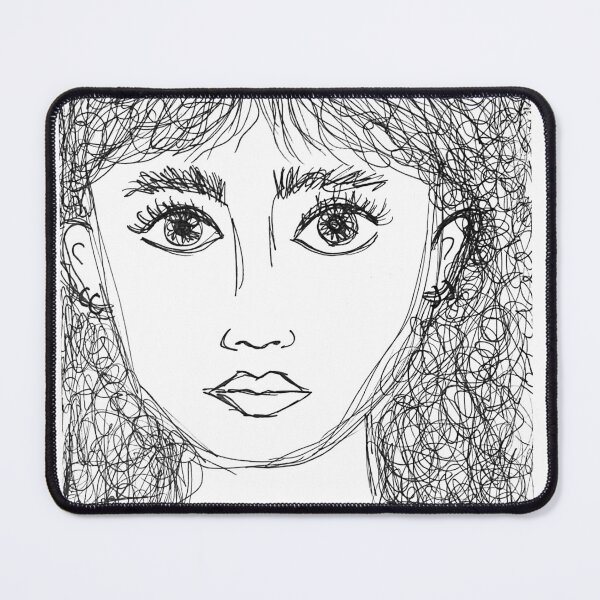 Item preview, The girl with curly hair designed and sold by sophsketched.