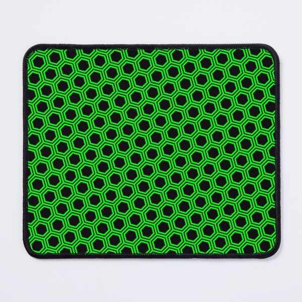 Item preview, Pattern hexagonal green on black background designed and sold by Heraldry design.