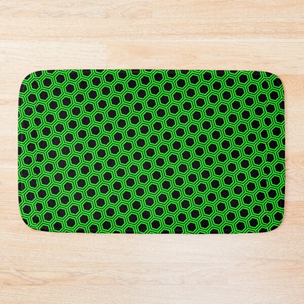 Item preview, Pattern hexagonal green on black background designed and sold by Heraldry design.
