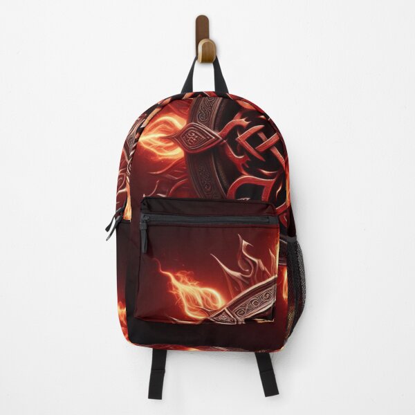 Item preview, Fantasy Viking Fire Elemental Emblem (silvergoldvisionary) designed and sold by SGVisionary.