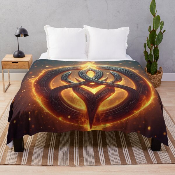 Item preview, Fantasy Viking Fire Elemental Emblem (silvergoldvisionary) designed and sold by SGVisionary.