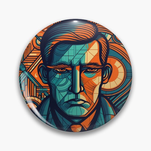 Item preview, illustration man in a suit in orange designed and sold by matchymatchy.