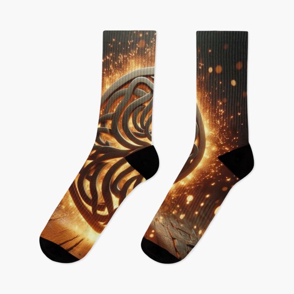 Item preview, Fantasy Viking Fire Elemental Emblem (silvergoldvisionary) designed and sold by SGVisionary.