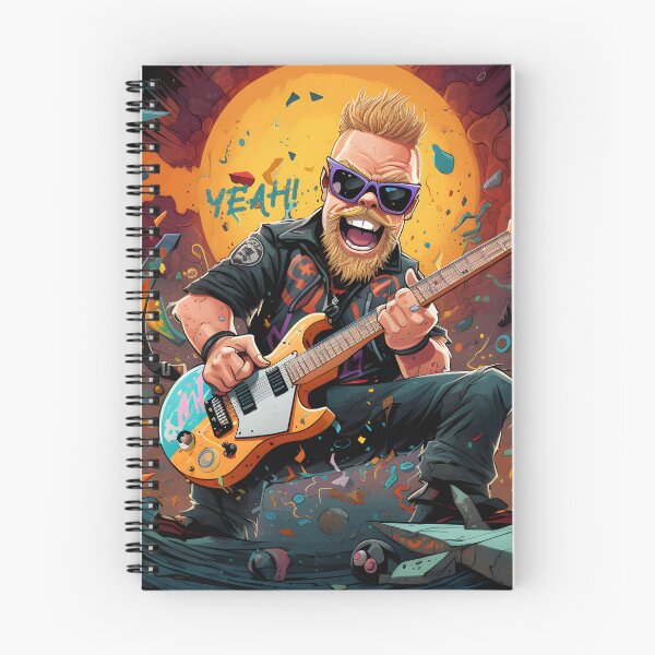 Item preview, Rockstar Riff Master Illustration designed and sold by inkArtistryfine.