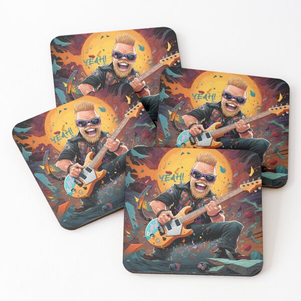 Item preview, Rockstar Riff Master Illustration designed and sold by inkArtistryfine.
