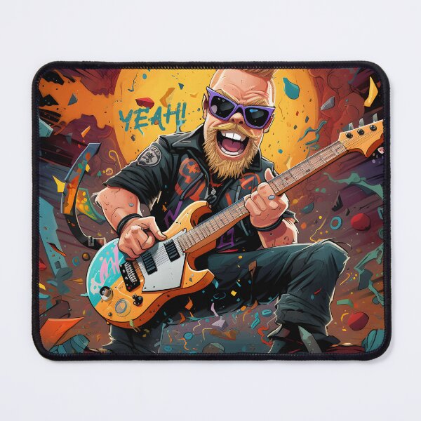 Item preview, Rockstar Riff Master Illustration designed and sold by inkArtistryfine.