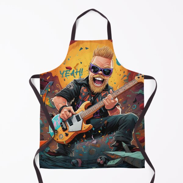 Item preview, Rockstar Riff Master Illustration designed and sold by inkArtistryfine.