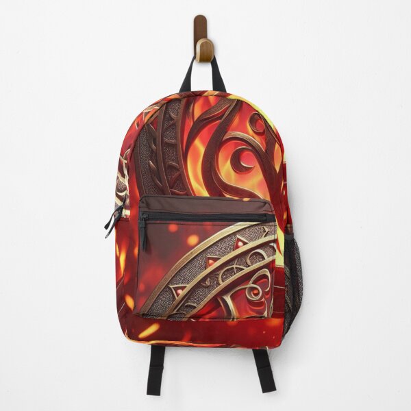 Item preview, Fantasy Viking Fire Elemental Emblem (silvergoldvisionary) designed and sold by SGVisionary.