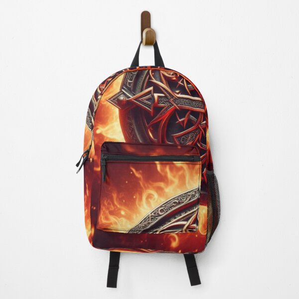 Item preview, Fantasy Viking Fire Elemental Emblem (silvergoldvisionary) designed and sold by SGVisionary.
