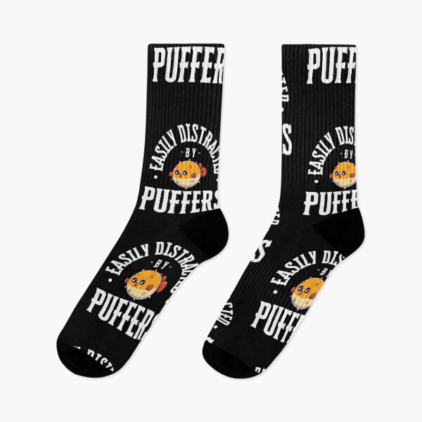 Item preview, Easily Distracted by Puffer Fish Cute Funny designed and sold by mkzmerch.
