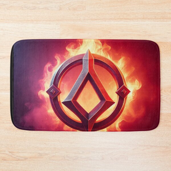 Item preview, Fantasy Viking Fire Elemental Emblem (silvergoldvisionary) designed and sold by SGVisionary.
