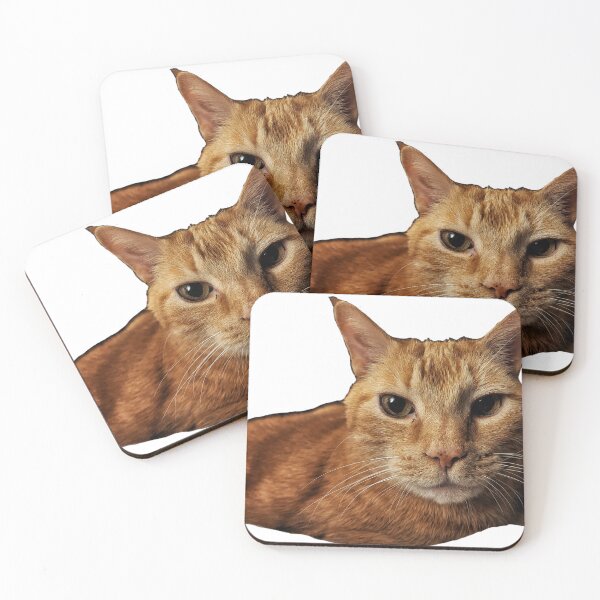 Item preview, No Thoughts, Only Fluff Orange Kitty Cutout  designed and sold by TwistedP-Photos.