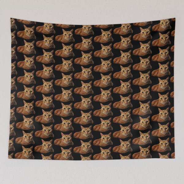 Item preview, No Thoughts, Only Fluff Orange Kitty Cutout  designed and sold by TwistedP-Photos.