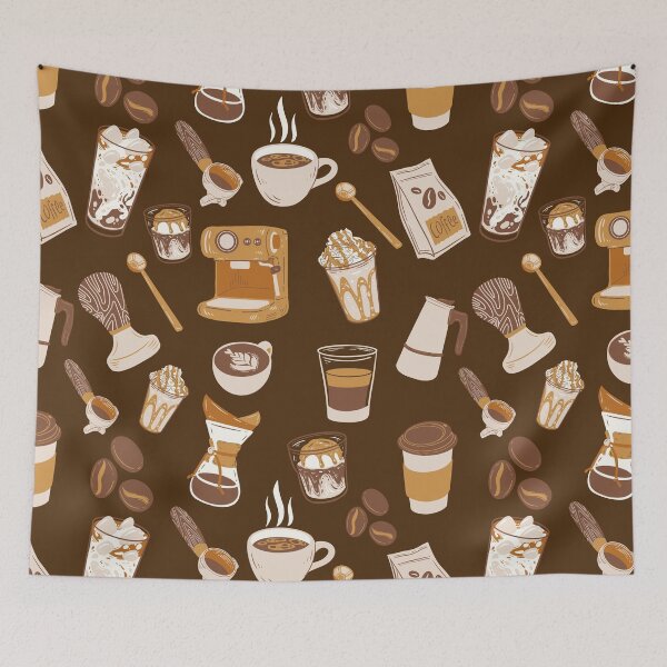 Item preview, COFFEE SURFACE PATTERN designed and sold by HowreSketch.
