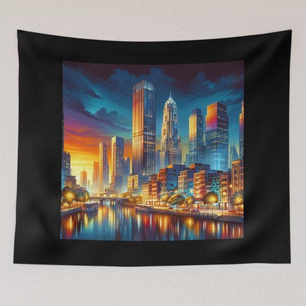 Item preview, Twilight Harmony: Urban Splendor designed and sold by BestArtByArvind.