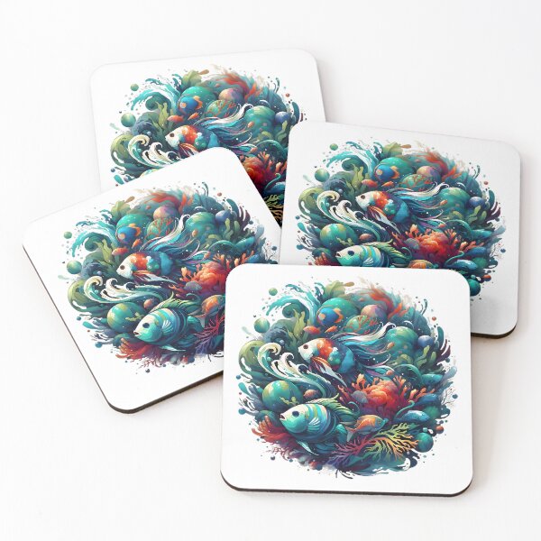 Item preview, Oceanic Wonders - Abstract Aquatic Life designed and sold by Bottron9000.