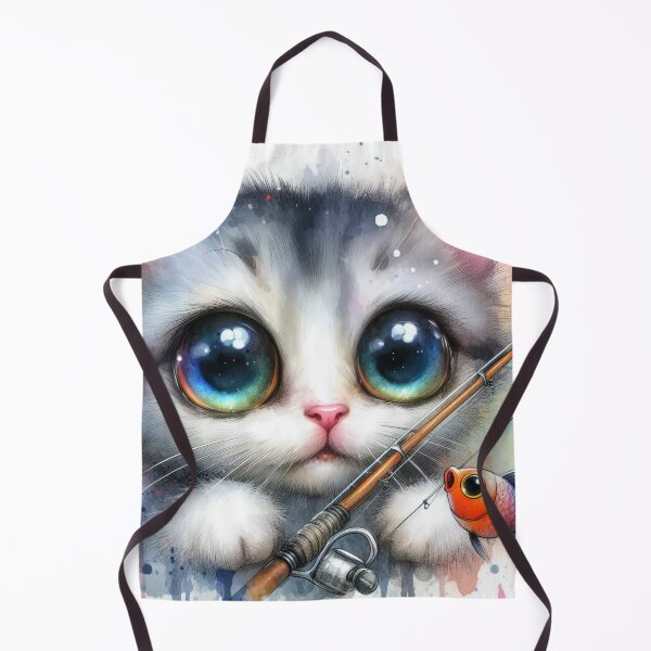 Item preview, Cat Love Fishing Cat Art designed and sold by VANWANSHOP.