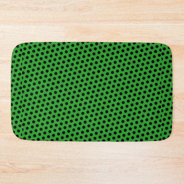Item preview, Pattern hexagonal green on black background designed and sold by Heraldry design.