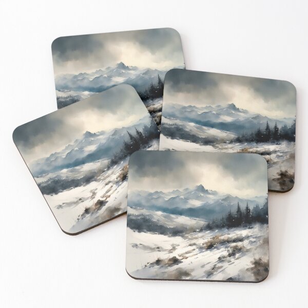 Item preview, Winter Mountain Landscape designed and sold by cr6zym1nd.
