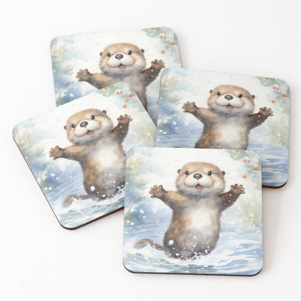 Item preview, Snowball Juggling Otter designed and sold by cute-animals99.