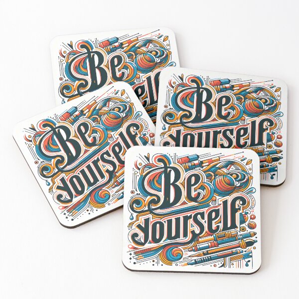 Item preview, Be yourself, typography designed and sold by maxmaj.