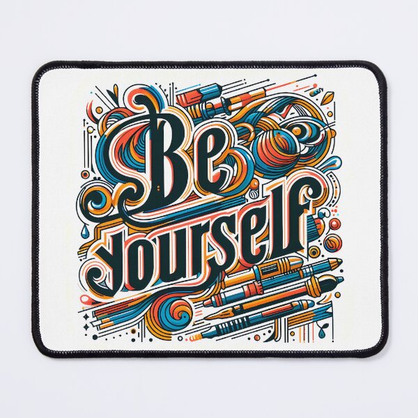 Item preview, Be yourself, typography designed and sold by maxmaj.