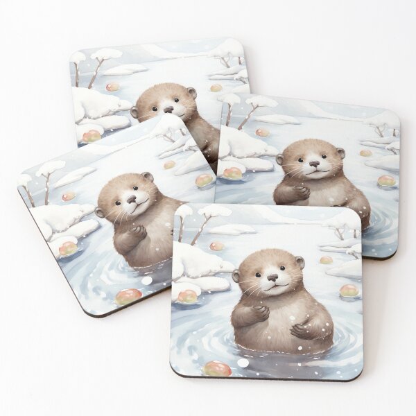 Item preview, Adorable Otter Juggling designed and sold by cute-animals99.