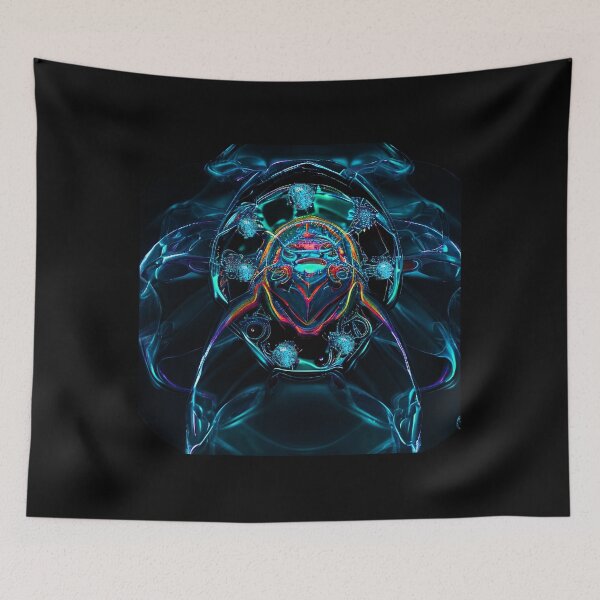 Item preview, Neon Blue Beetle designed and sold by Pebbledrops.