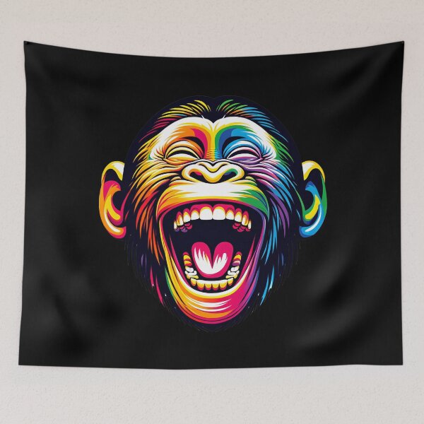 Item preview, Happy Monkey Face Colorful designed and sold by LoviDesign.