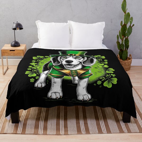 Item preview, Beagle Dog St Patrick's Day Irish Leprechaun Clover Shamrock designed and sold by JoelFox165.