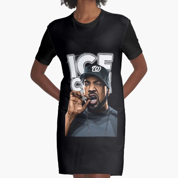 Ice Cube Acid Wash T-Shirt Dress