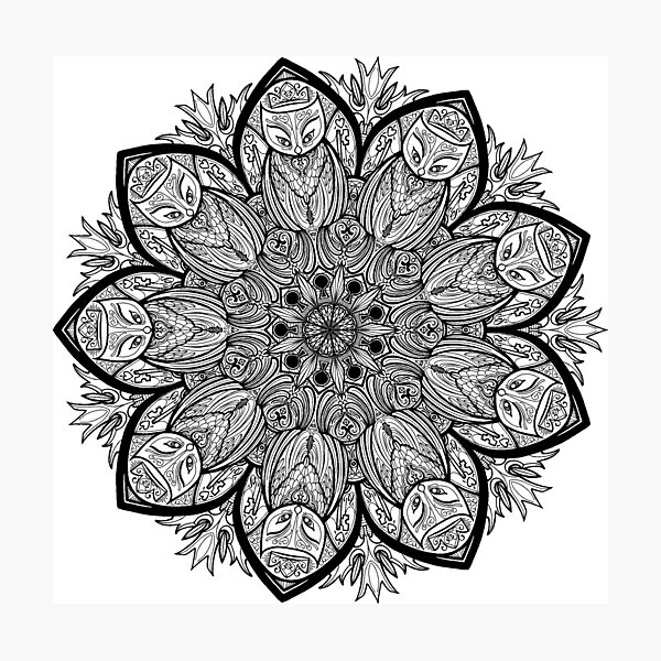Love Birds Mandala x IamTonyTrip Photographic Print
