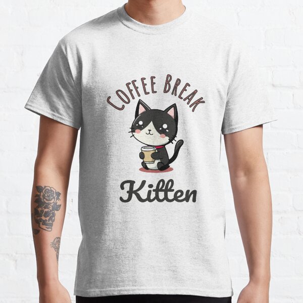 Item preview, Coffee Break Kitten designed and sold by RetroWavePrints.